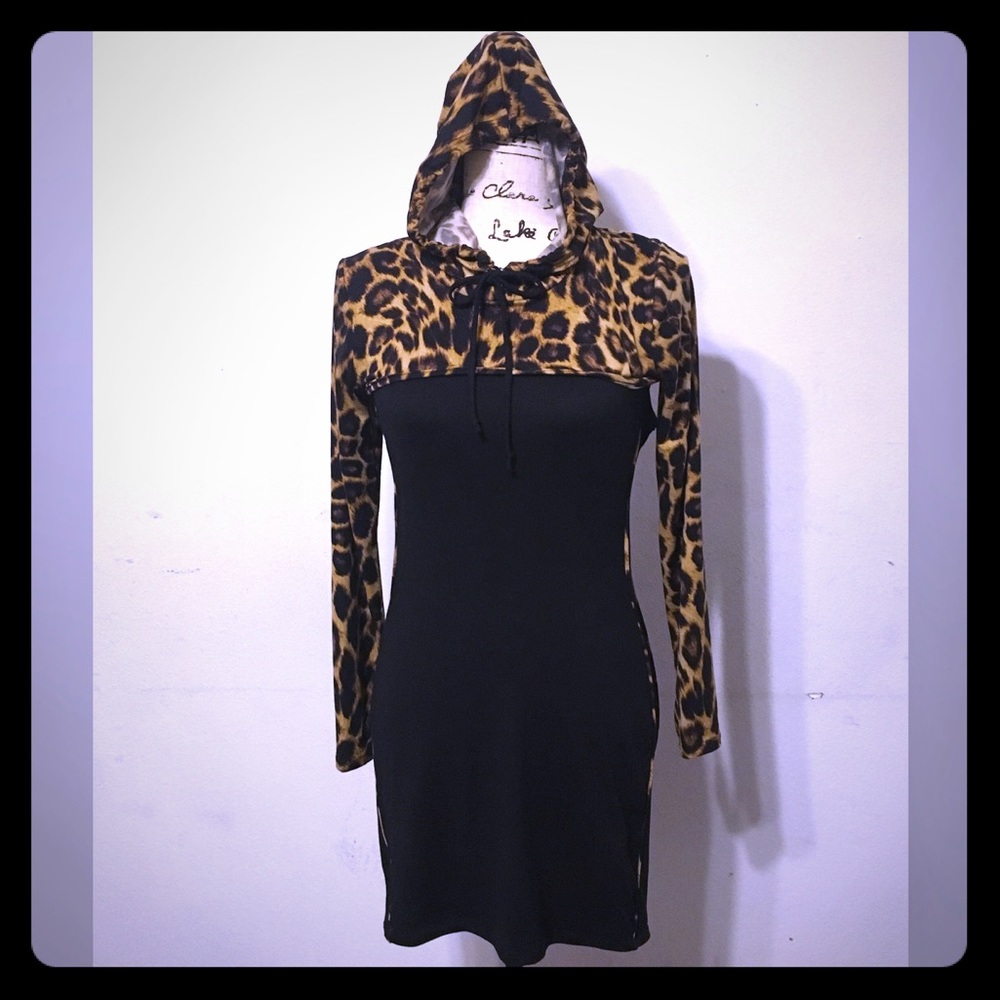 Dress, with hoodie